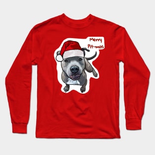 Merry Pitmas Long Sleeve T-Shirt